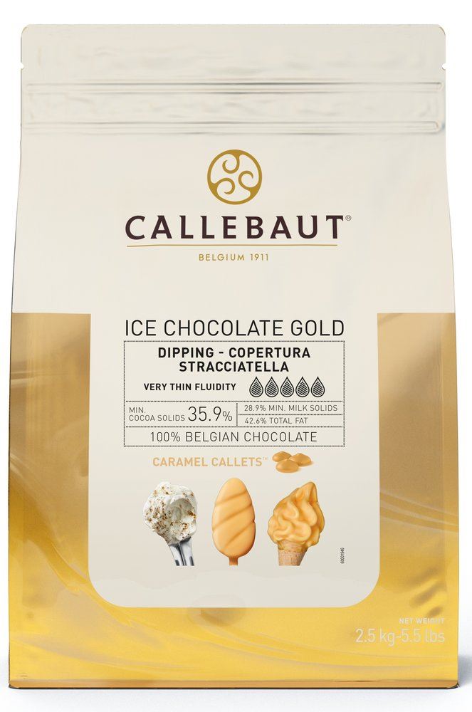 Ice chocolate callets Gold