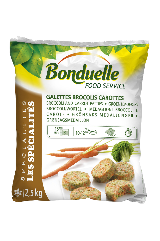 Galettes brocolis/carottes