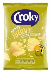 Croky crazy ribble chips poivre & sel