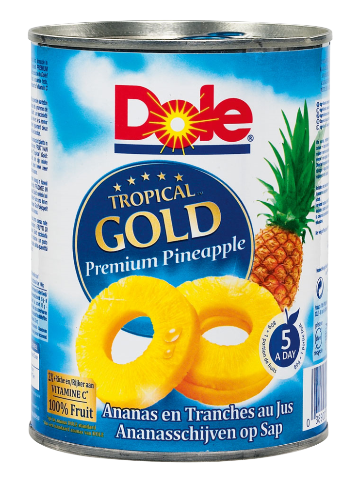 Tranches d'ananas au jus Tropical Gold