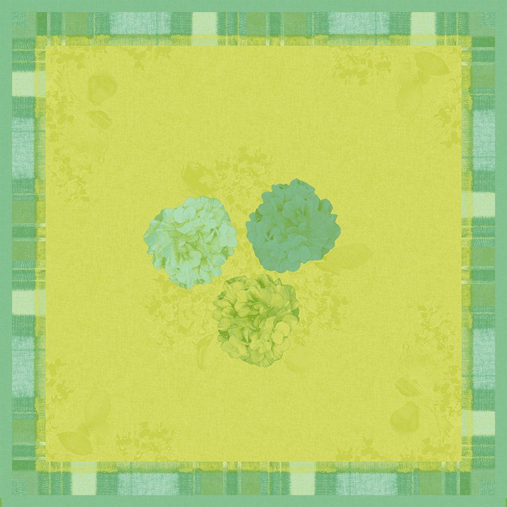 Dunicel napperon endless summer groen - 84x84 cm