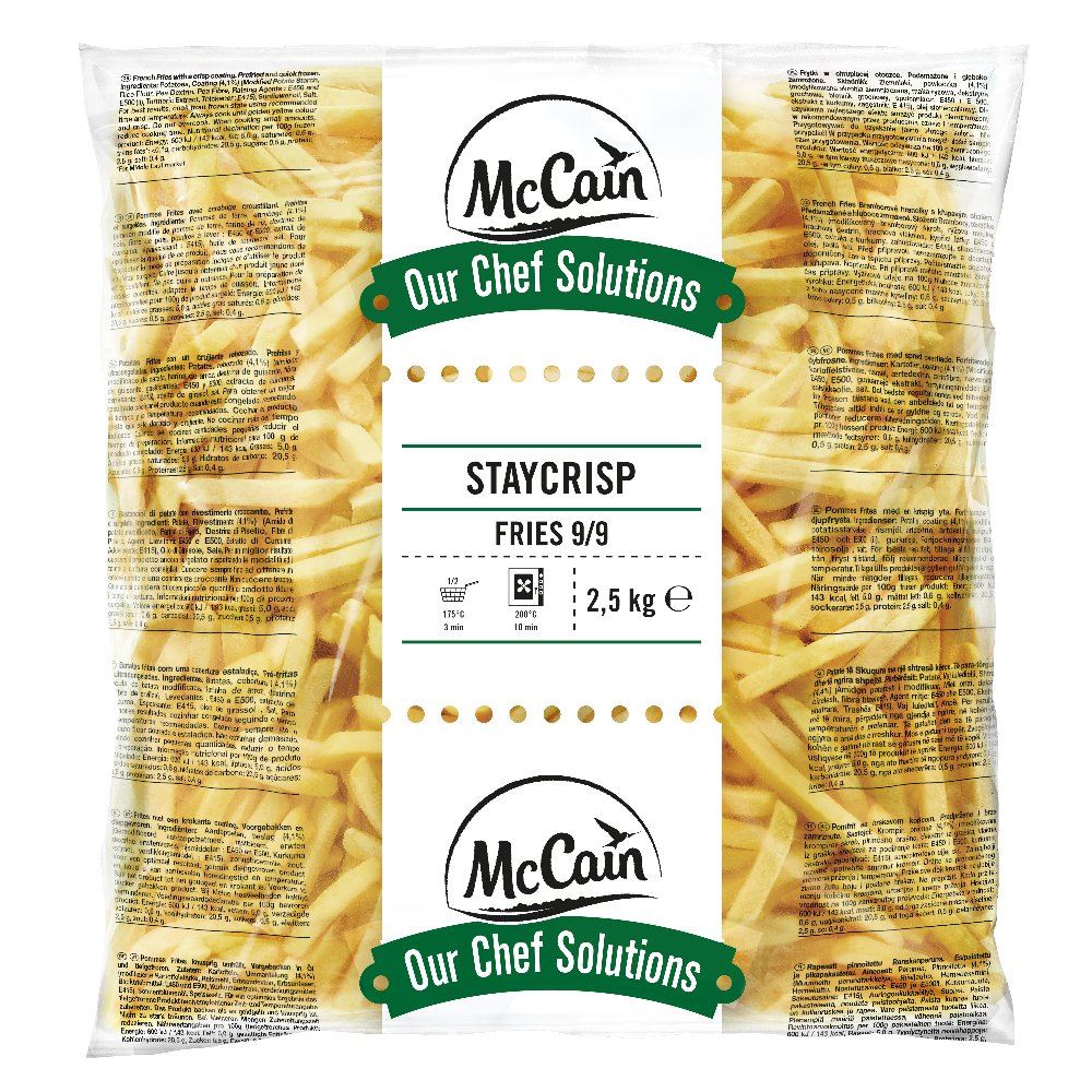 Stay crisp frites 9/9 mm