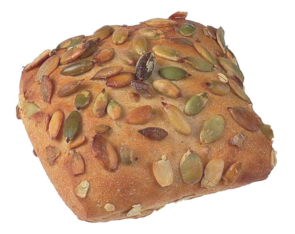 B516 Vierkant broodje met pompoenpitten FIT 11,5 cm