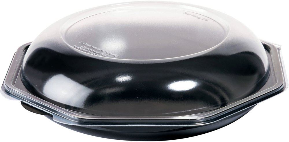 Octaview bowl transparent/noir - 23x23x7,2 cm