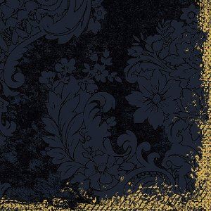 Dunilin serviette royal noire - 40x40 cm