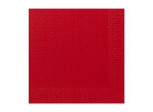 Serviette 3 couches rouge - 40x40 cm