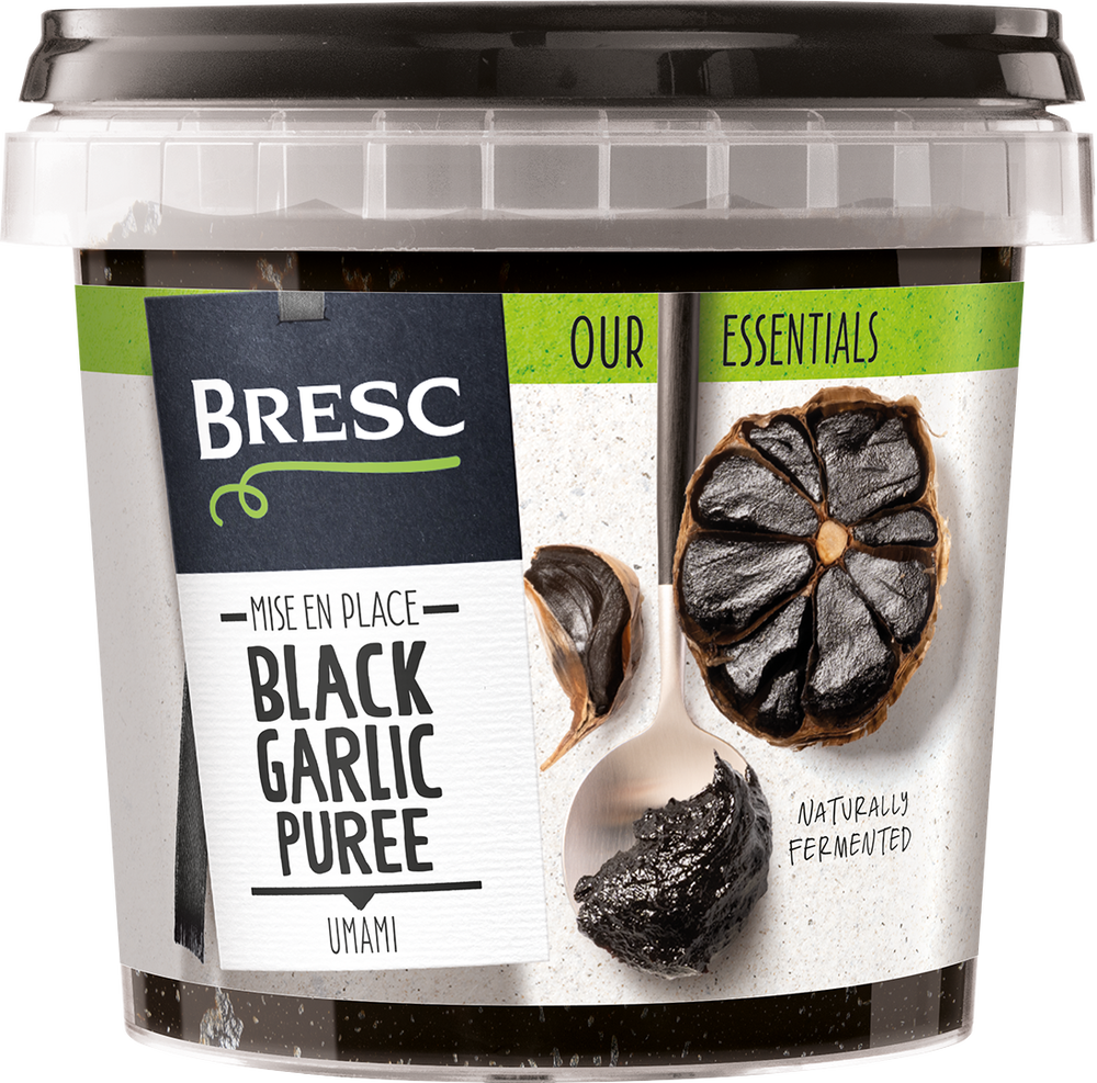 Black garlic puree