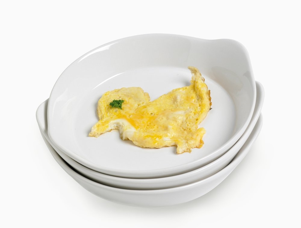 Gourmet plat à œufs blanc Ø19 cm