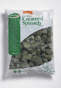 Gehakte spinazie met room - porties 15 g
