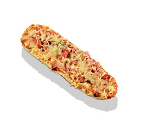 S1684 Pizza baguette met ham & champignons 28 cm