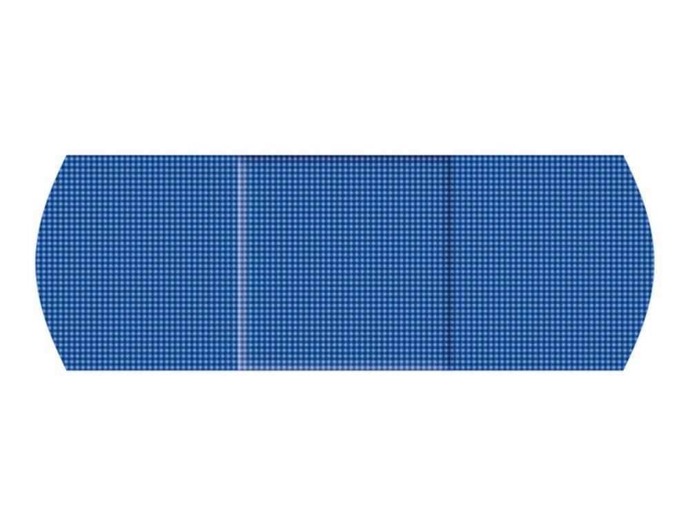 Premium blauwe detecteerbare pleisters elastisch X-Ray - 25x72 mm