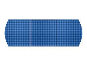 Premium blauwe detecteerbare pleisters elastisch X-Ray - 25x72 mm