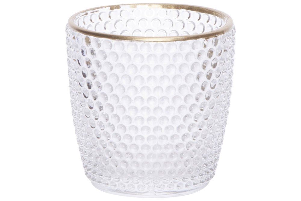 Chandelier pour bougie réchaud bubbles transparent - Ø7,5xH7,5 cm