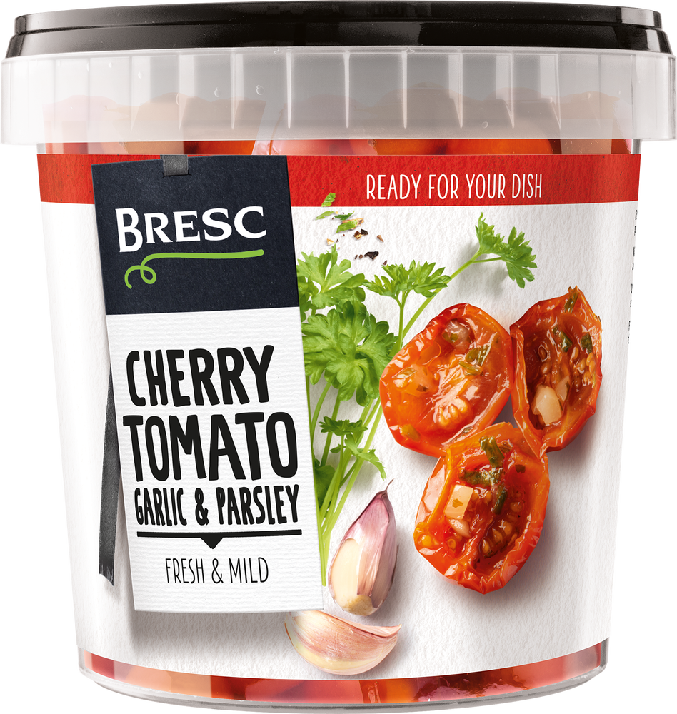 Cherry tomatoes garlic parsley