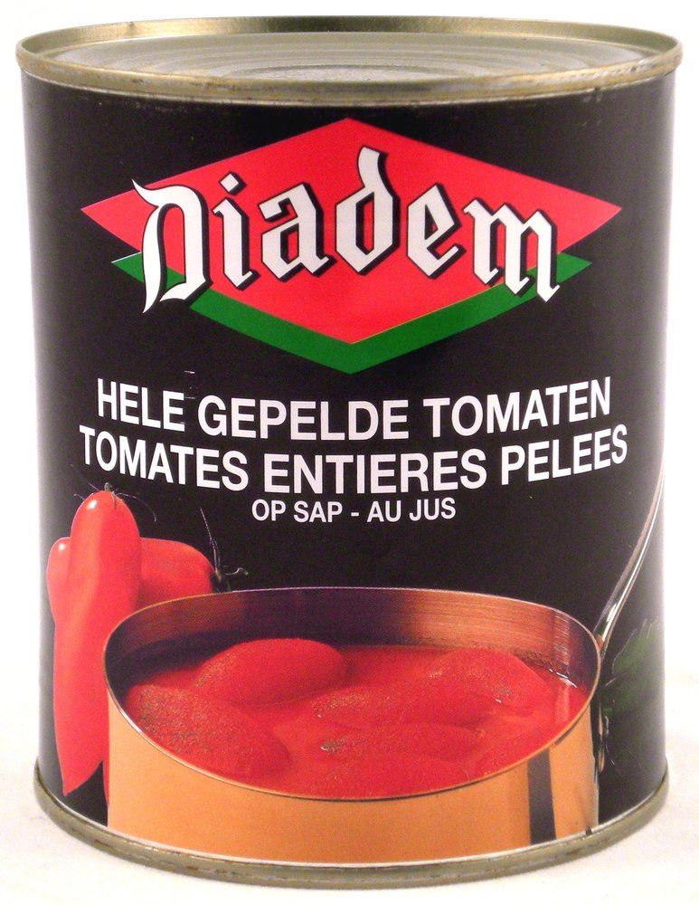 Tomates pelées entières au jus