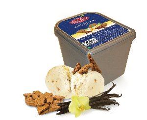 Crème glacée vanille Bourbon-spéculoos