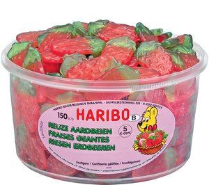 Haribo gélifié au goût fraises