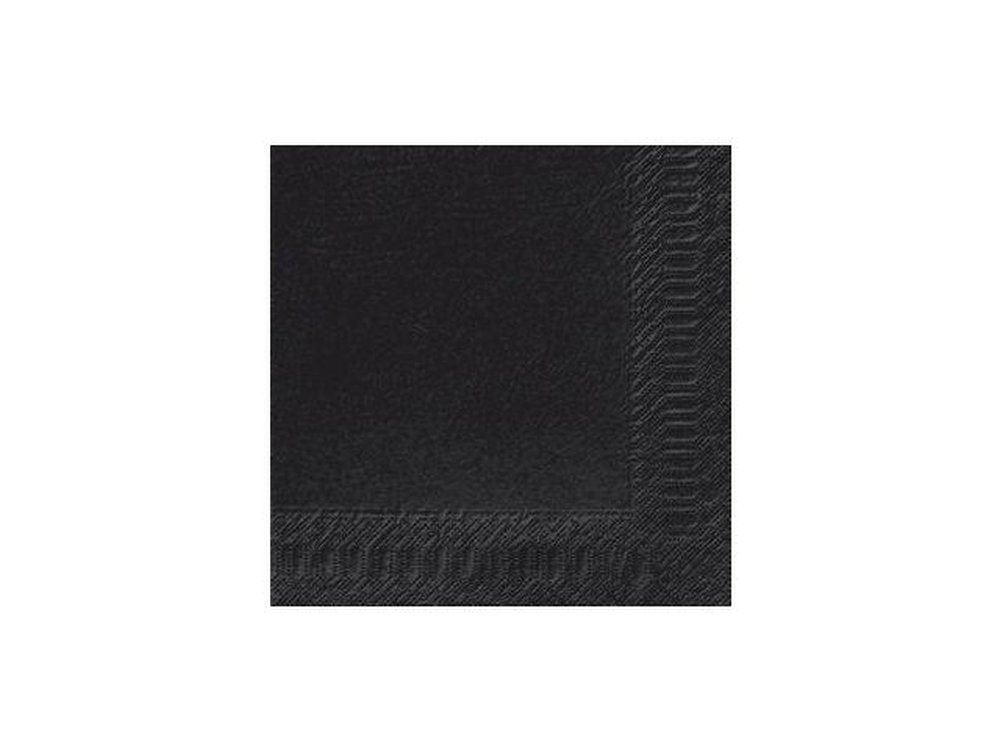 Servet 3 laags zwart - 40x40 cm