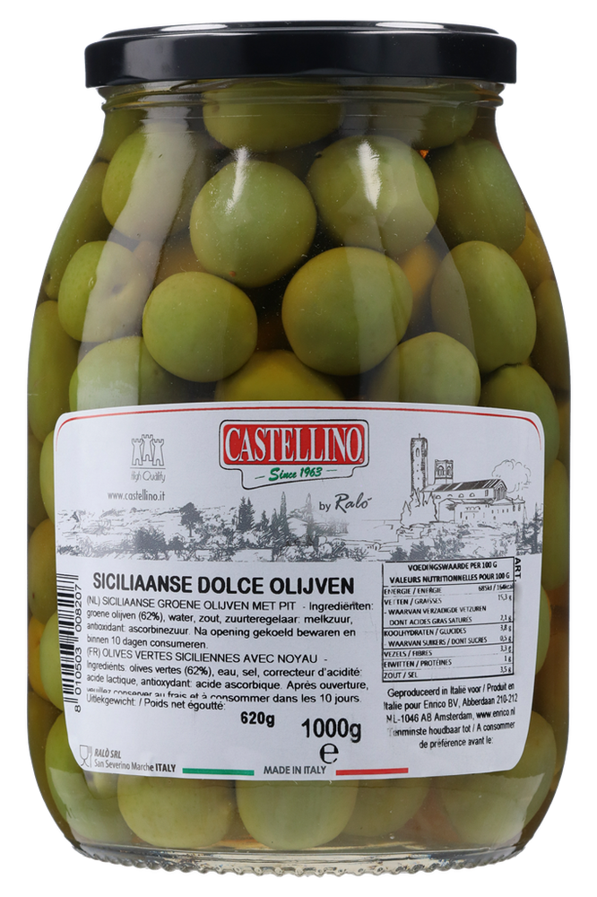 Olives vertes Dolce Sicilienne