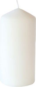Matt bougie cylindre blanche - 150x70 mm