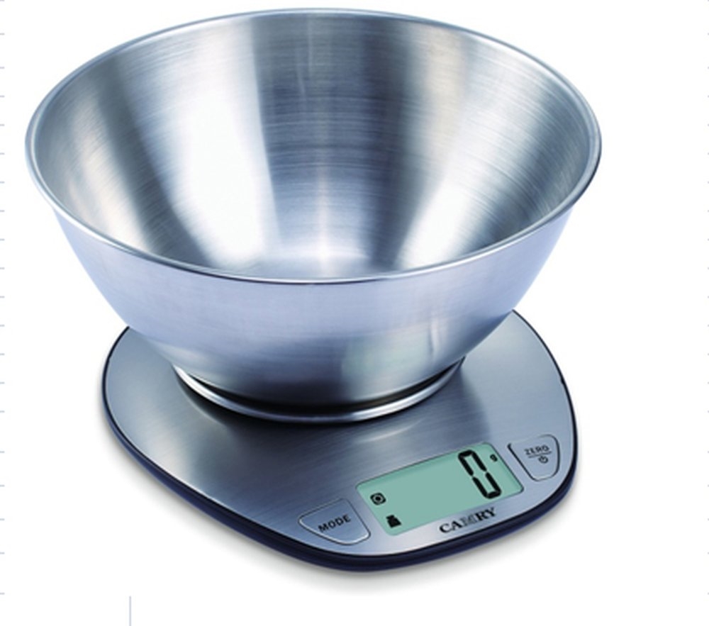 Balance cuisine electrique 5 kg/1 g - 19,5x17,8x12 cm