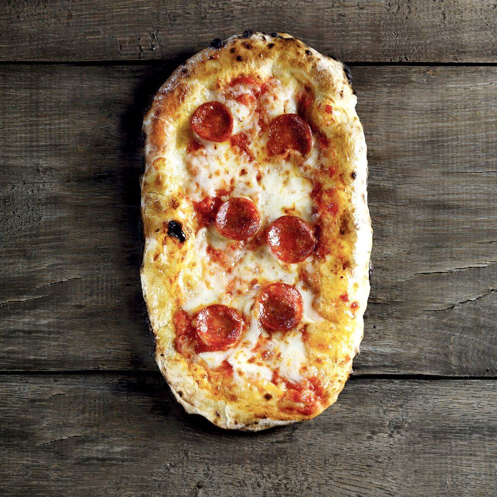 Pizzella salame piccante pepperoni ovaal - 13x25 cm