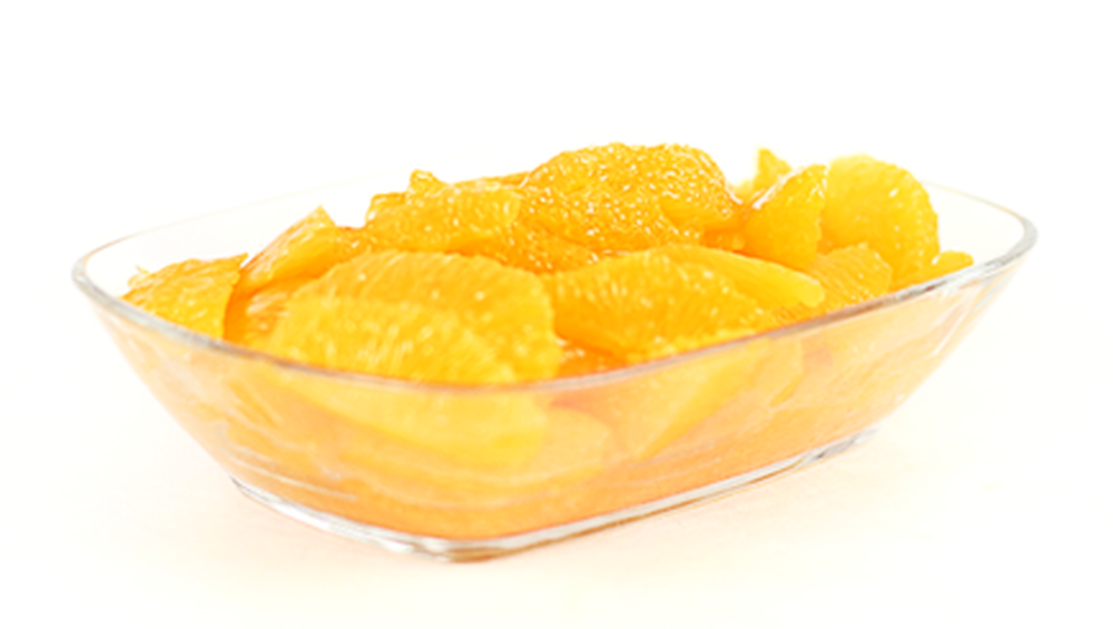 Verse fruitsalade sinaasappel segmenten