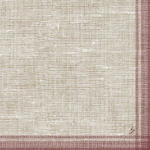 Dunilin serviette linus bordeaux - 40x40 cm