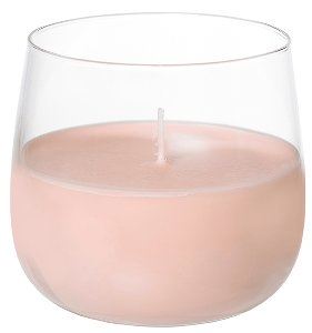 Ellie bougie pots en verre rose -68x75 mm