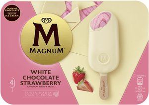 Magnum fraise & chocolat blanc