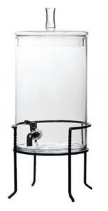 Distributeur en verre robinet 7,5 L - 28,5x50 cm
