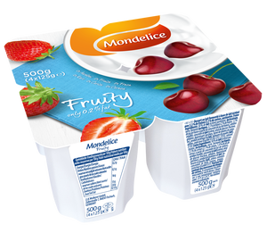 Fruity light yoghurt aardbei & kers