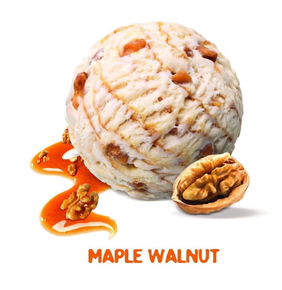 Crème glacée maple walnuts