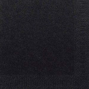 Serviette 2 couches noire - 33x33 cm