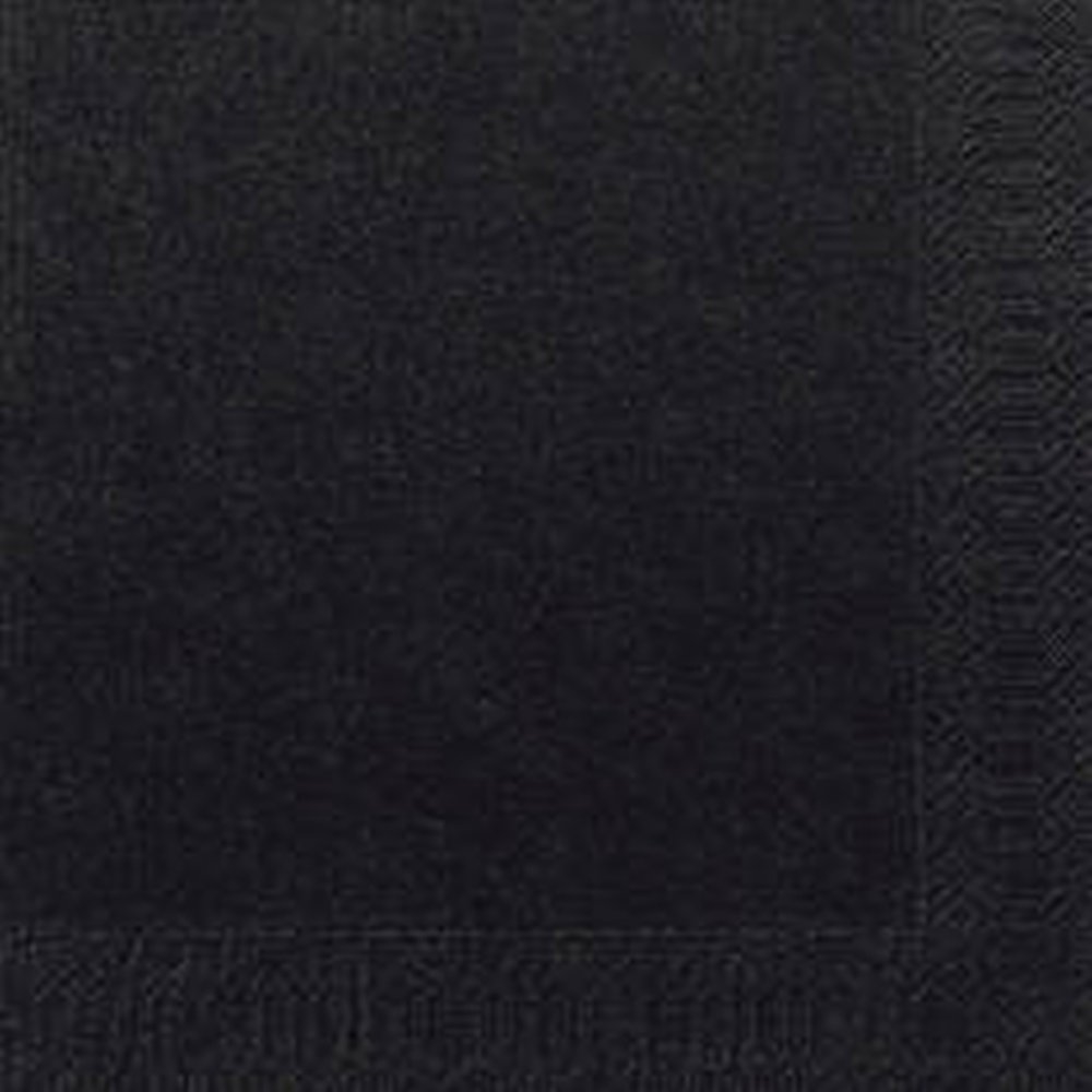 Servet 2 laags zwart - 33x33 cm