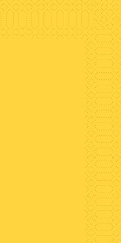 Serviette 3 couches jaune - 33x33 cm