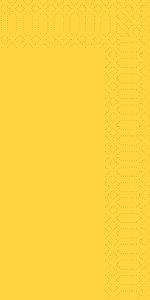 Servet 3 laags geel - 33x33 cm