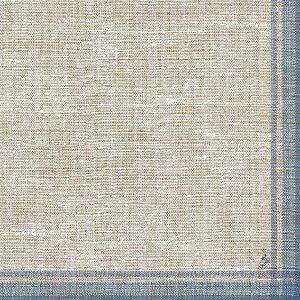 Dunilin serviette linus bleue - 40x40 cm