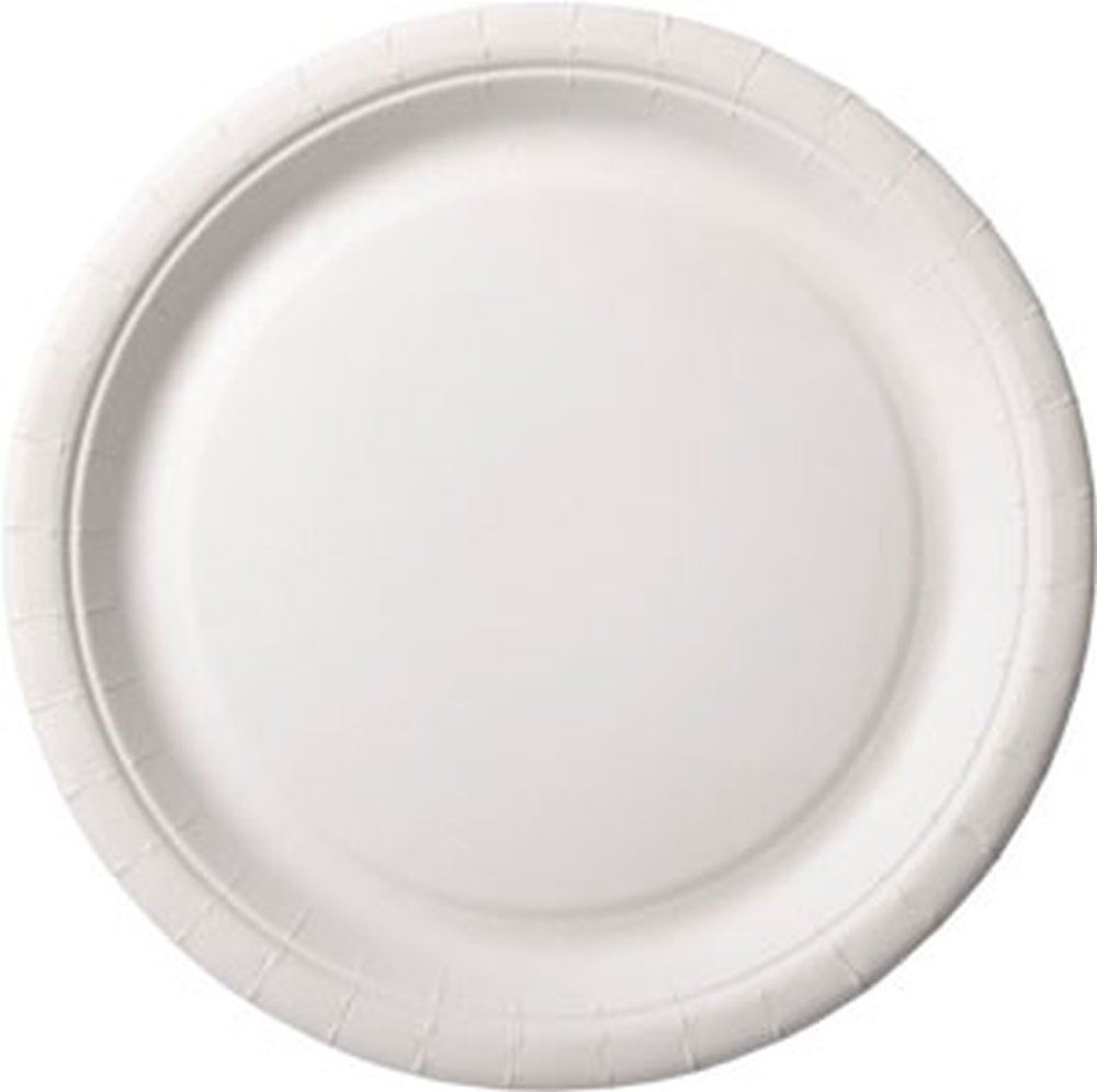 Assiette carton blanc - Ø22 cm