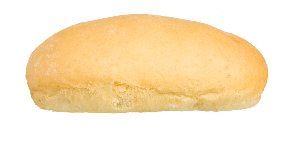 B245 Petit pain blanc cuit mou fariné 14 cm