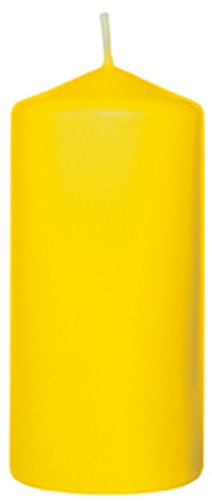 Bougie cylindre jaune - 100x50 mm