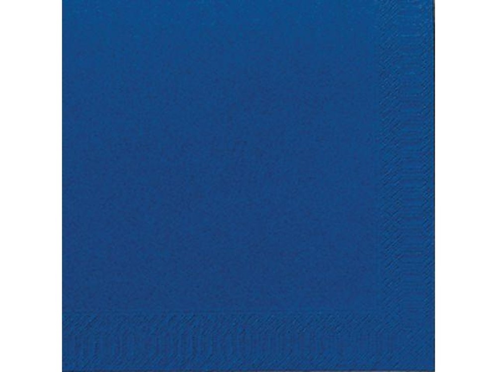 Serviette 3 couches bleue foncée - 40x40 cm