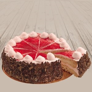 Gâteau progrès fraise Ø27 cm -  12 portions