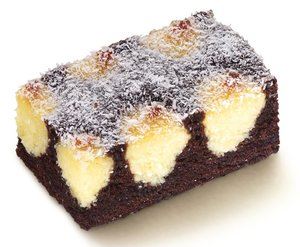 B639C21 Chocolade-kokos cake 37x27 cm