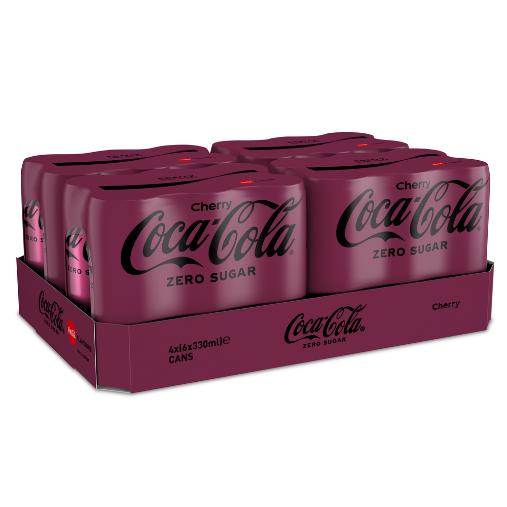 Coca-Cola zero cherry blik 33 cl