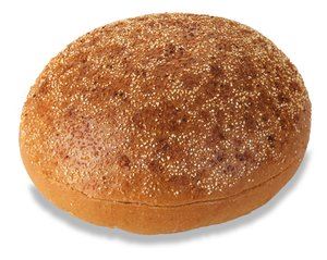 216694 Spanish style brioche hamburger bun Ø12 cm