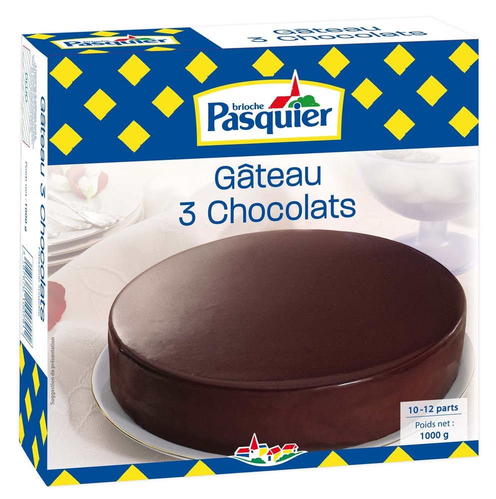 Gâteau 3 chocolades Ø22 cm
