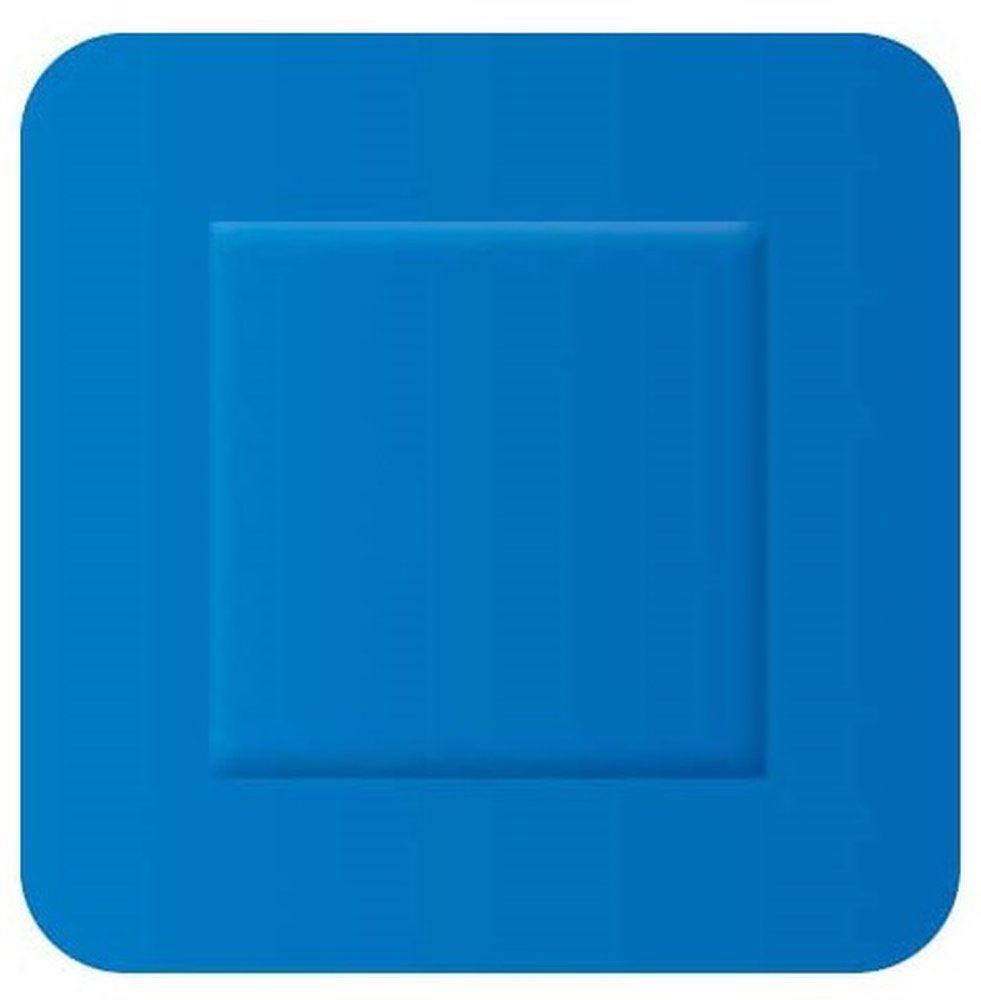 Blauwe detecteerbare pleisters - 38x38 mm