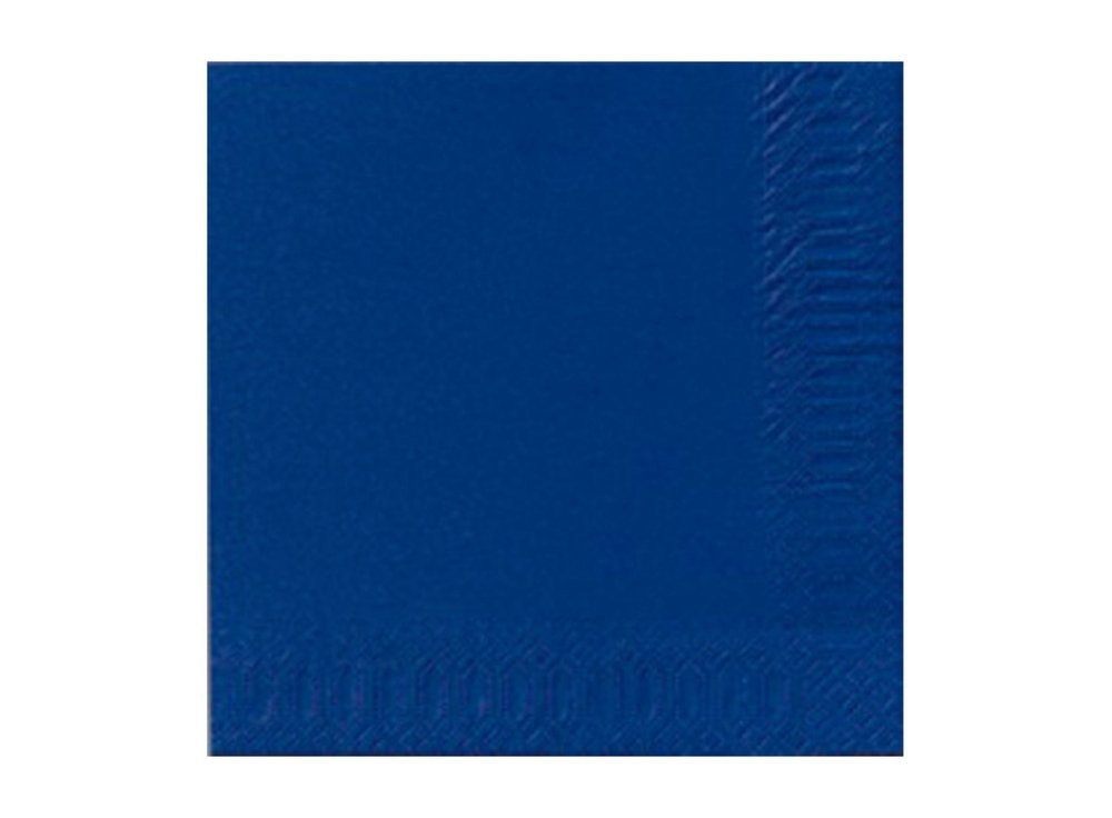 Serviette 2 couches bleue foncée - 33x33 cm