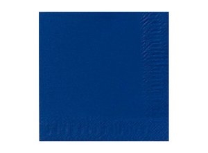 Servet 2 laags donkerblauw - 33x33 cm
